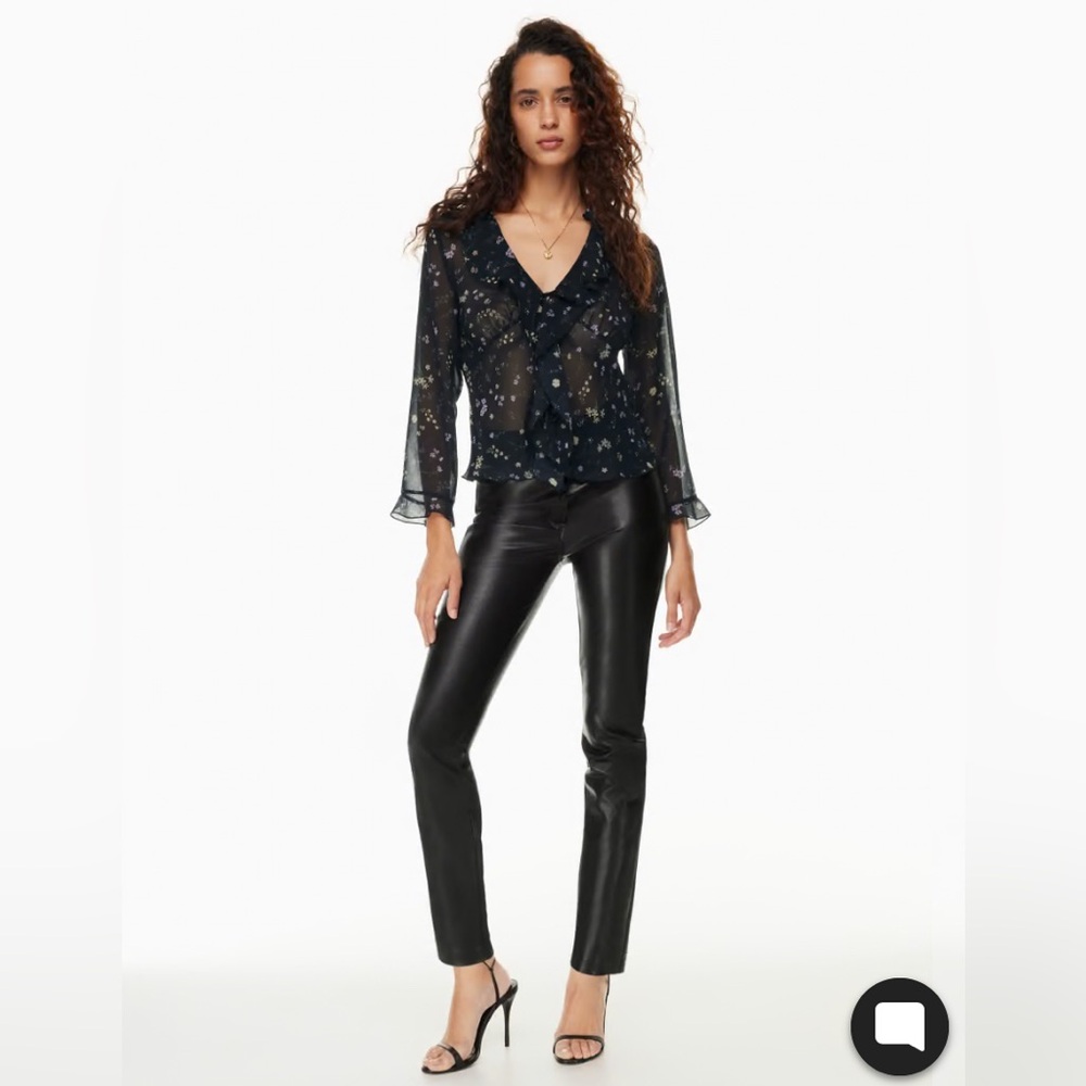 Wilfred The Melina vegan (faux) leather pants. NWT. Size 0‎